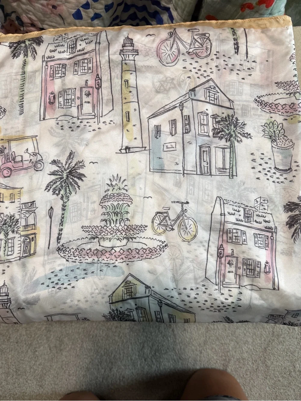 NWOT Sewing Down South x Crown & Ivy™ Charleston Printed Square Scarf